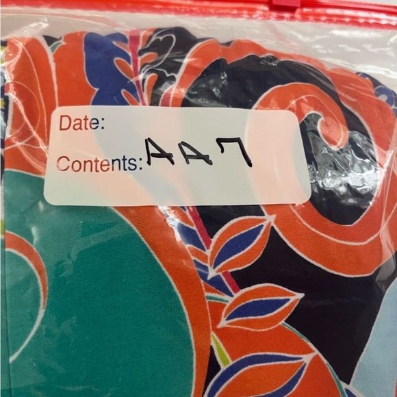 Ronni Nicole Women's Abstract Paisley Cold Shoulder Dress Blue Orange Size 12 - Picture 14 of 16